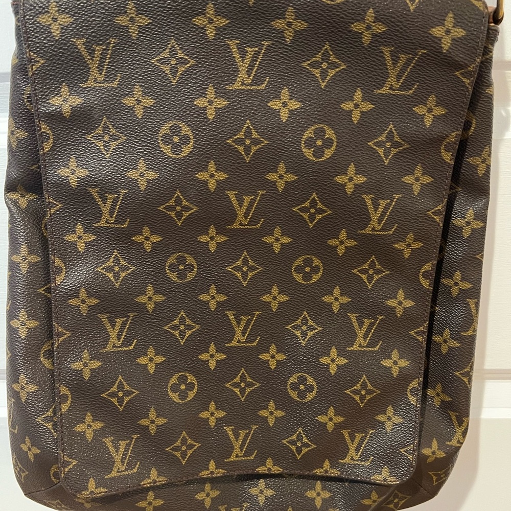 Musette Salsa Monogram Canvas Shoulder Bag- long version